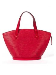 Louis Vuitton Skórzana torebka "St-Jacques PM" w kolorze czerwonym - 23 x 24 x 10 cm rozmiar: onesize. Czerwone torebki klasyczne Louis Vuitton, bez wzorów, z materiału, bez dodatków. Za 2,696.99 zł.