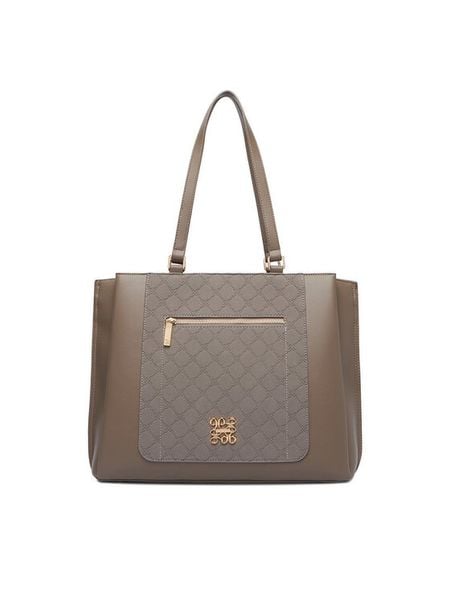 Nine West Torebka CEO-ELITE FORM-JH7268 Szary. Szare shopper Nine West, bez wzorów, ze skóry, bez dodatków. Za 329.99 zł.