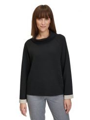 Betty Barclay Bluza w kolorze czarno-szarym rozmiar: 36. Czarne bluzy Betty Barclay, bez wzorów, bez kaptura. Za 57.06 zł.