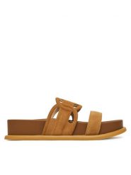 Liu Jo Klapki Loren 06 SA5125 PX002 Brązowy. Brązowe klapki Liu Jo, bez wzorów, ze skóry, bez obcasa. Za 339.99 zł.