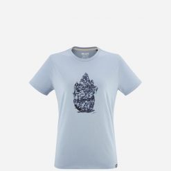 Koszulka damska z długim rękawem Millet Cimaï Collab Ts Ss. Niebieskie koszulki sportowe Millet, bez wzorów, z bawełny, bez ramiączek, wspinaczkowe. Za 125.00 zł.