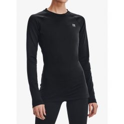 Bluza damska Under Armour ColdGear Authentics Crew. Czarne bluzy Under Armour, xl, bez wzorów, bez kaptura. Za 172.99 zł.