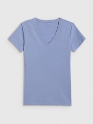 4F Koszulka w kolorze niebieskim rozmiar: XL. Niebieskie bluzki 4f, xl, bez wzorów, bez kołnierzyka, bez ramiączek. Za 59.95 zł.