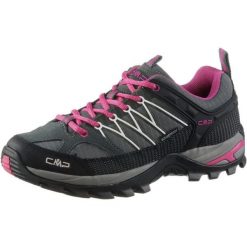 Buty trekkingowe damskie, Rigel Low Wmn. Czarne trekkingi CMP, z gumy, trekkingowe. W wyprzedaży za 359.99 zł.