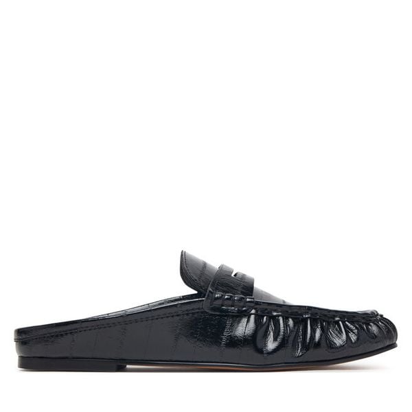 Klapki Steve Madden. Czarne klapki Steve Madden, bez wzorów, bez obcasa. Za 519.99 zł.