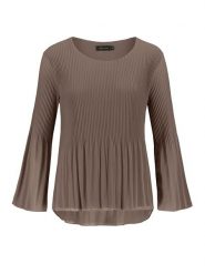 Sublevel Bluzka w kolorze jasnobrązowym rozmiar: L. Brązowe bluzki Sublevel, l, bez wzorów, bez kołnierzyka, bez ramiączek. Za 56.93 zł.