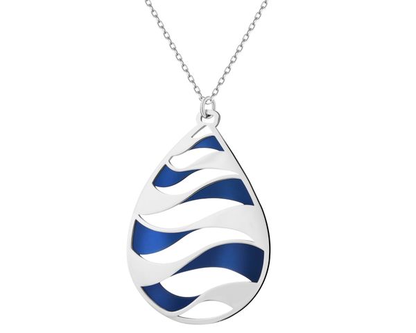 Naszyjnik ze srebra i tytanu. Naszyjniki Apart, srebrne. Za 369.00 zł.