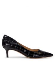 LAUREN RALPH LAUREN Szpilki Adrienne 802951355001 Czarny. Czarne szpilki Lauren Ralph Lauren, bez wzorów, ze skóry, bez obcasa, na szpilce, bez zapięcia. Za 699.99 zł.