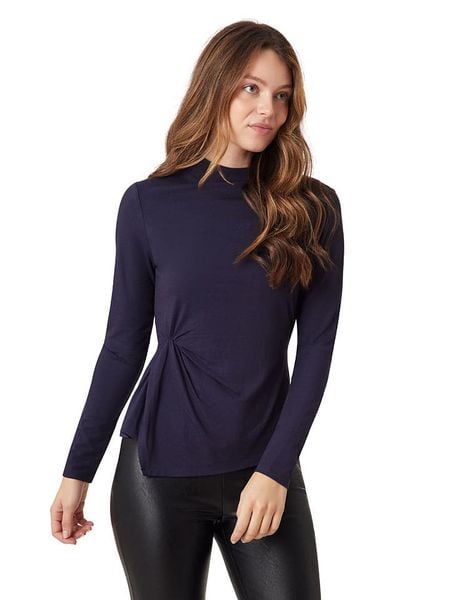 Scotch & Soda Bluzka w kolorze granatowym rozmiar: M. Niebieskie bluzki Scotch & Soda, m, bez wzorów, bez kołnierzyka, bez ramiączek. Za 151.90 zł.