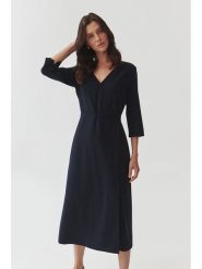 TATUUM Sukienka w kolorze granatowym rozmiar: 34. Niebieskie sukienki Tatuum, bez wzorów, bez kołnierzyka, bez ramiączek, maxi. Za 279.95 zł.