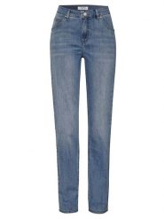 Relaxed by TONI Dżinsy "Liv" - Slim fit - w kolorze niebieskim rozmiar: W24. Niebieskie jeansy Relaxed by TONI, z aplikacjami, z podwyższonym stanem. Za 96.83 zł.