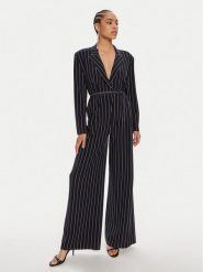NORMA KAMALI Kombinezon KK124JPL013642 Granatowy Relaxed Fit. Niebieskie sukienki Norma Kamali, s, bez wzorów, z syntetyku, bez kołnierzyka, bez ramiączek. Za 1,639.00 zł.