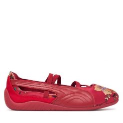 Baleriny Puma. Czerwone baleriny Puma, bez wzorów, bez obcasa. Za 399.99 zł.