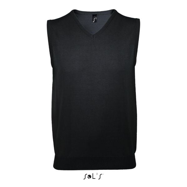 Pulower Sol's Gentlemen. Czarne swetry SOL'S, na zimę, s, bez wzorów, bez ramiączek. Za 185.00 zł.