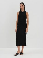 Someday. Sukienka w kolorze czarnym rozmiar: 34. Czarne sukienki someday., na co dzień, bez wzorów, bez kołnierzyka, bez ramiączek, maxi, proste. Za 195.99 zł.