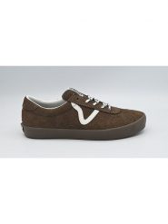 Vans Skórzane sneakersy w kolorze khaki rozmiar: 46. Brązowe trampki Vans, bez wzorów, bez zapięcia. Za 162.87 zł.