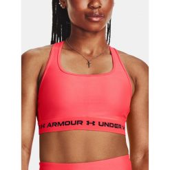 Stanik fitness Under Armour Crossback Mid. Czerwone bielizna sportowa Under Armour, xs, bez wzorów. Za 78.99 zł.