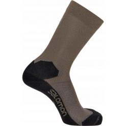 Skarpety sportowe Salomon Speedcross Crew Trail Run, wysokie. Zielone skarpety Salomon, bez wzorów. Za 79.00 zł.