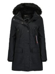 Geographical Norway Parka "Corta" w kolorze czarnym rozmiar: S. Czarne parki Geographical Norway, s, bez kaptura. Za 237.17 zł.