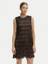 MICHAEL Michael Kors Sukienka letnia MS683CWKNE Czarny Slim Fit. Czarne sukienki MICHAEL Michael Kors, na lato, xs, bez wzorów, z syntetyku, bez kołnierzyka, bez ramiączek. Za 1,229.00 zł.