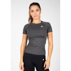 Koszulka fitness damska Gorilla Wear Aspen T-shirt. Szare t-shirty GORILLA WEAR, l, bez wzorów, bez kołnierzyka, bez ramiączek. Za 171.00 zł.