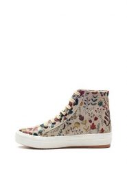 Goby Sneakersy w kolorze beżowym ze wzorem rozmiar: 41. Brązowe trampki Goby, bez wzorów, z materiału, za kostkę, bez zapięcia. Za 217.99 zł.