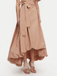 PINKO Spódnica trapezowa Taffeta 104913 Y3LE Beżowy Regular Fit. Brązowe spódnice Pinko, bez wzorów, z syntetyku, trapezowe. Za 1,119.00 zł.