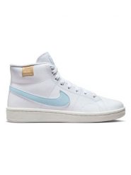 Nike Sportswear Skórzane sneakersy "Court Royale 2 Mid" w kolorze biało-błękitnym rozmiar: 42. Białe trampki Nike Sportswear, bez wzorów, z materiału, za kostkę, bez zapięcia. Za 267.29 zł.