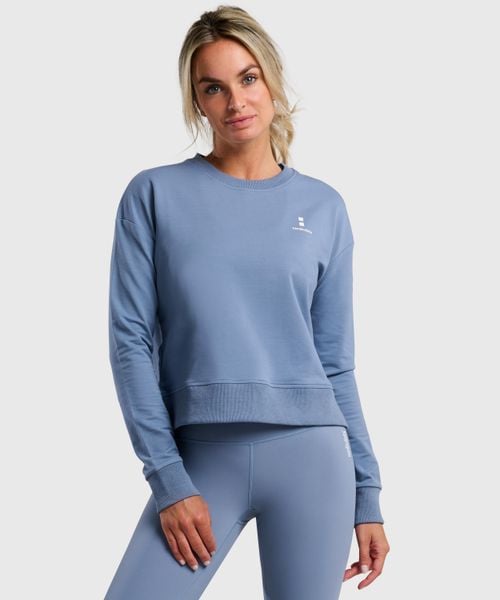 Bluza sportowa damska ekologiczna. Szare bluzy NORDICDOTS, l, bez wzorów, z bawełny, bez kaptura. Za 275.00 zł.