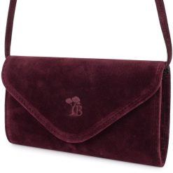 Damska Torebka Kopertówka Zamszowa Mała Beltimore Burgundowa W19. Czerwone torby na ramię BELTIMORE, z aplikacjami, z zamszu, eleganckie, na ramię, małe, zamszowe, bez dodatków. Za 71.99 zł.