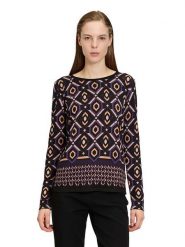 Betty Barclay Sweter w kolorze czarno-beżowo-fioletowym rozmiar: 38. Brązowe swetry Betty Barclay, bez wzorów, bez ramiączek. Za 145.95 zł.