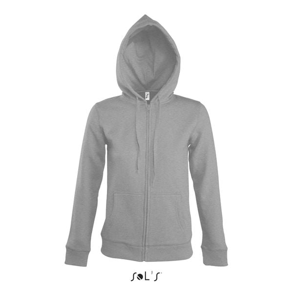 Bluza damska z kapturem Sol's Seven. Czerwone bluzy SOL'S, s, bez wzorów, z bawełny, z kapturem. Za 117.00 zł.