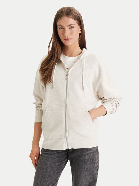 Calvin Klein Jeans Bluza LV047F205G Szary Regular Fit. Szare bluzy Calvin Klein Jeans, xs, bez wzorów, z bawełny, bez kaptura. Za 301.99 zł.