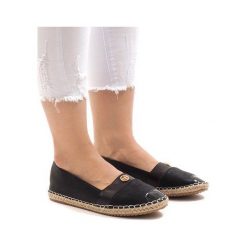 Czarne espadryle GFXWFD2. Czarne espadryle ButyModne, bez wzorów, bez obcasa, bez zapięcia. Za 69.00 zł.