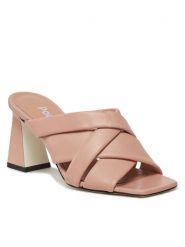 Pollini Klapki SA28117C1ITE0609 Różowy. Czerwone klapki Pollini, bez wzorów, ze skóry, bez obcasa. Za 1,729.00 zł.
