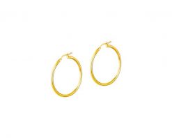 Złote kolczyki - koła, 20 mm. Żółte kolczyki Apart, złote. Za 749.00 zł.