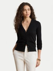 LAUREN RALPH LAUREN Kardigan 200B22260003 Czarny Regular Fit. Czarne kardigany Lauren Ralph Lauren, xs, bez wzorów, z bawełny. Za 769.99 zł.