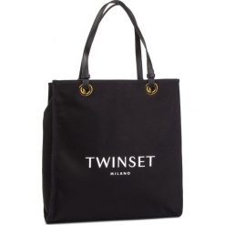 Torebka TWINSET - Shopping 191TA7610 Nero 00006. Czarne shopper Twinset, bez wzorów, z materiału, bez dodatków. W wyprzedaży za 339.00 zł.
