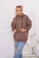 Bluza ocieplana z półgolfem mocca. Bluzy KESI, l, bez wzorów, z bawełny, bez kaptura. Za 238.37 zł.