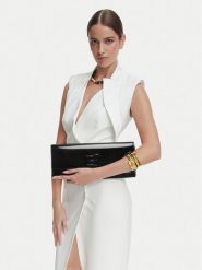 Elisabetta Franchi Torebka BS-29A-67E2-V220 Czarny. Czarne kopertówki Elisabetta Franchi, bez wzorów, ze skóry, bez dodatków. Za 939.99 zł.