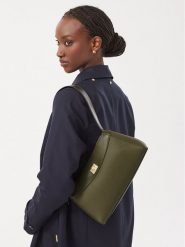 Calvin Klein Torebka Mix Media Shoulder Bag LV04F3886G Zielony ciemny. Zielone torebki klasyczne Calvin Klein, bez wzorów, ze skóry, bez dodatków. Za 529.99 zł.