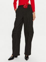 ROTATE Spodnie materiałowe Cassandria 1131372470 Czarny Loose Fit. Czarne spodnie materiałowe ROTATE, bez wzorów, z materiału. Za 779.99 zł.