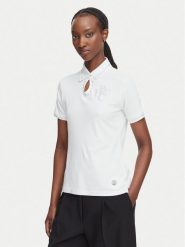 Beverly Hills Polo Club Polo L2601-HR Biały Regular Fit. Białe koszulki polo Beverly Hills Polo Club, l, bez wzorów, z bawełny, bez kołnierzyka, bez ramiączek. Za 245.99 zł.