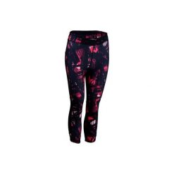 Legginsy fitness kardio 7/8 520 damskie. Czerwone legginsy DOMYOS, l, bez wzorów, z elastanu. W wyprzedaży za 49.99 zł.