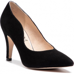 Półbuty CAPRICE - 9-22412-22 Black Suede 004. Czarne czółenka Caprice, bez wzorów, z materiału, bez obcasa, na obcasie, bez zapięcia. W wyprzedaży za 169.00 zł.