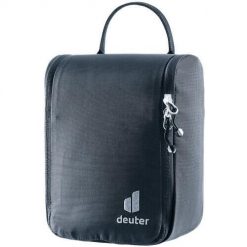 Kosmetyczka Deuter Wash Center I - black/black. Czarne kufry i kosmetyczki Deuter, bez wzorów, z materiału, duże, bez dodatków. Za 159.49 zł.