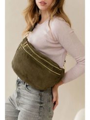 Anna Morellini Skórzana saszetka "Lolanda" w kolorze khaki - 36 x 22 x 12 cm rozmiar: onesize. Brązowe torby na ramię Anna Morellini, bez wzorów, z materiału, sportowe, przez ramię, bez dodatków. Za 260.99 zł.