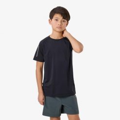 Koszulka treningowa junior Swedemount Core Training Tee B szybkoschnąca. Czarne bluzki SWEDEMOUNT, m, bez wzorów, z tkaniny, młodzieżowe, bez kołnierzyka, bez ramiączek. Za 59.99 zł.