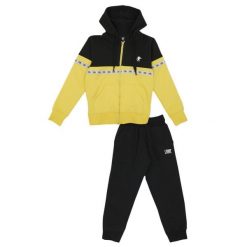 Bluza wygodna z kaptur na co dzień na siłownię. Żółte bluzy LEONE 1947 APPAREL, bez wzorów, z bawełny, bez kaptura. W wyprzedaży za 112.15 zł.