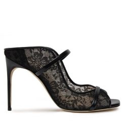 Klapki MALONE SOULIERS. Czarne klapki MALONE SOULIERS, bez wzorów, bez obcasa. Za 2,019.00 zł.